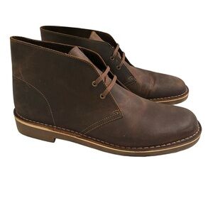 Clarks Desert boot EVO beeswax brown leather sz 10 1/2 M